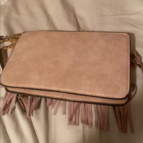 Fringe mauve/pink purse - Picture 6 of 8